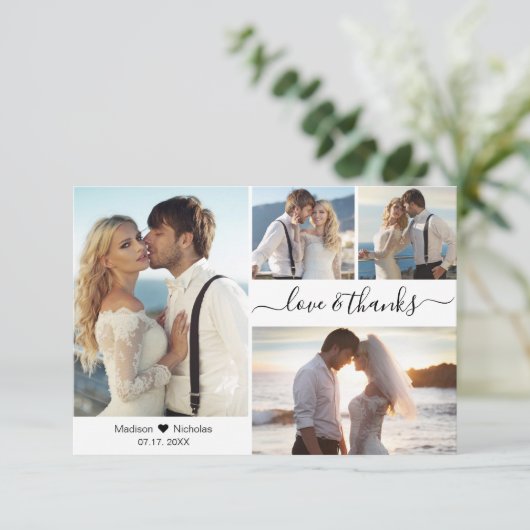 Bedankt en liefhebbers Manuscript 4 Foto Collage W (Staand voorkant)