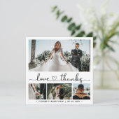 Bedankt en liefhebbers Manuscript 4 Foto Collage W (Staand voorkant)