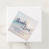 Bedankt en Love Beach Sunset Hartelijk dank Bedankjes Labels (In situ)