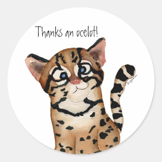 Bedankt en Ocelot Stickers (Voorkant)