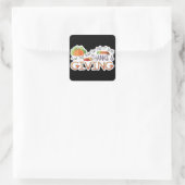 Bedankt en Thanksgiving woorden sticker (Tas)