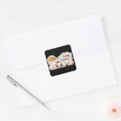Bedankt en Thanksgiving woorden sticker (Envelop)