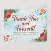 Bedankt en tot ziens briefkaart (Voorkant)