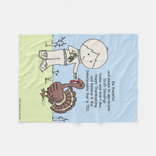 Bedankt en waardevol fleece deken (Voorkant (Horizontaal))