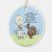 Bedankt en waardevol keramisch ornament (Links)