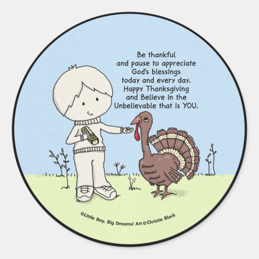 Bedankt en waardevol ronde sticker (Voorkant)