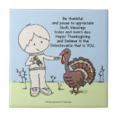 Bedankt en waardevol tegeltje (Voorkant)