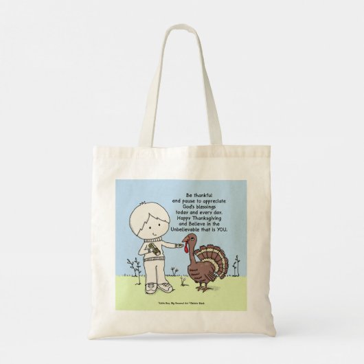 Bedankt en waardevol tote bag (Achterkant)