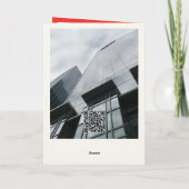 Bedankt en winkelketens feestdagen kaart (Achterkant)