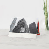 Bedankt en winkels feestdagen kaart (Achterkant)