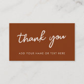 Bedankt Enclosure Kaart | aards verbrand Sinaasapp (Voorkant)