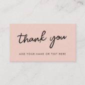 Bedankt Enclosure Kaart | Dusky Roos Pink (Voorkant)