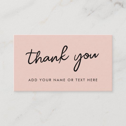 Bedankt Enclosure Kaart | Dusky Roos Pink (Voorkant)