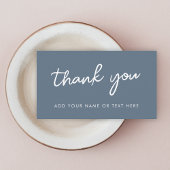 Bedankt Enclosure Kaart | Minimaal blauw grijs