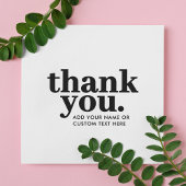 Bedankt Enclosure Kaart | Retro zwart en wit