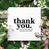 Bedankt Enclosure Kaart | Retro zwart en wit