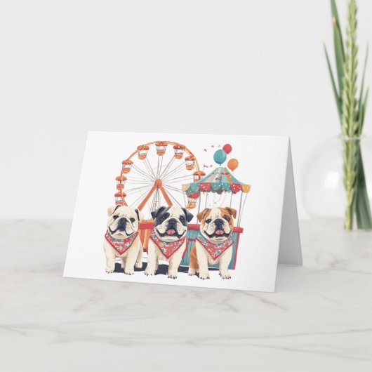 Bedankt Engelse Bulldogs tijdens een carnaval (Voorkant)