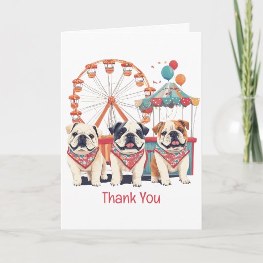 Bedankt Engelse Bulldogs tijdens een carnaval (Voorkant)
