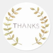 Bedankt envelop afdichting ronde sticker (Voorkant)