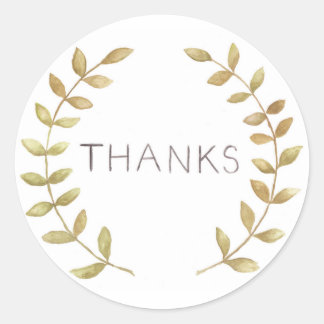 Bedankt envelop afdichting ronde sticker