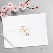 Bedankt Envelope Seals | Sakura bedanketiketten Ronde Sticker