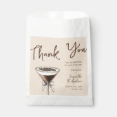 Bedankt Espresso Cocktail Brown 30e verjaardag Bedankzakje (Voorkant)