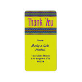 Bedankt Etiket (Voorkant)