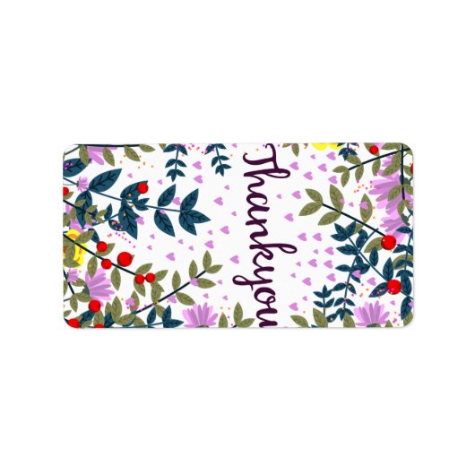 Bedankt Etiket (Voorkant)