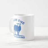 Bedankt Ewe voor de hoorzitting Koffiemok (Voorkant links)