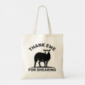 Bedankt Ewe voor de hoorzitting Tote Bag (Achterkant)