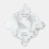 Bedankt Faux White Marble Elegant Adult Birthday Bedankdoosjes (Uitgevouwen)