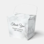 Bedankt Faux White Marble Elegant Adult Birthday Bedankdoosjes (Voorkant Zijde)
