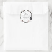 Bedankt, Favor Tag, Boho, VRIJGEZELLENFEEST Ronde Sticker (Tas)