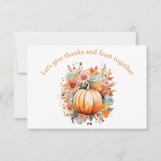 bedankt & Feest Thanksgiving QR code Stijlvol sina Kaart (Voorkant)