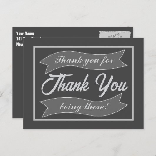 Bedankt Feestdagenkaart (Voorkant / Achterkant)