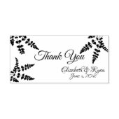 Bedankt, Ferns Botanical gepersonaliseerd Rubberstempel (Afrduk)