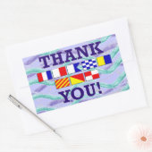 Bedankt Flag 2 Rechthoek Sticker (Envelop)