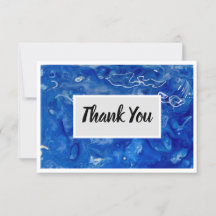 Bedankt Flat 3,5" x 5" Notecard - Blauw
