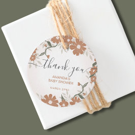 Bedankt Floral Baby in Bloom Shower Bedankjes Labels