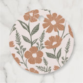 Bedankt Floral Baby in Bloom Shower Bedankjes Labels (Achterkant)