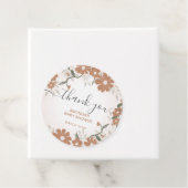 Bedankt Floral Baby in Bloom Shower Bedankjes Labels (In situ)