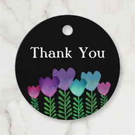  bedankt Floral Bedankjes Labels