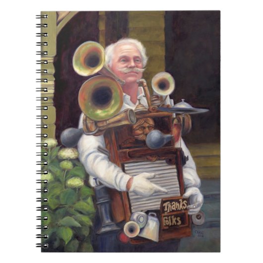 Bedankt focussen - Muziek Man Notitieboek (Voorkant)