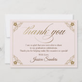  Bedankt Foto Afstudeerder Hartelijk dank Kaart (Achterkant)