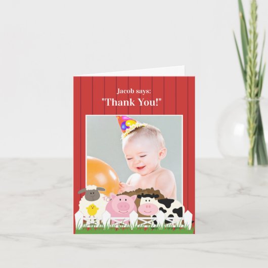 Bedankt Foto Boerderij Kaart (Voorkant)