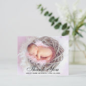 Bedankt Foto Nieuwe Baby Briefkaart (Staand voorkant)