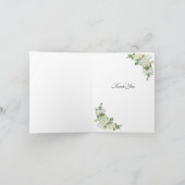 Bedankt - Foto op Cobalt Blue & White Roses (Binnen)