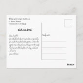 Bedankt Foto Weddenschap Briefkaart (Achterkant)