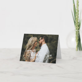 Bedankt Foto Wedding Kaart