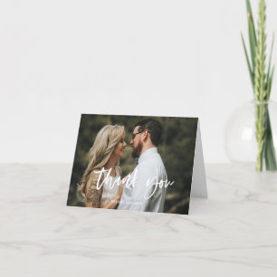 Bedankt Foto Wedding Kaart